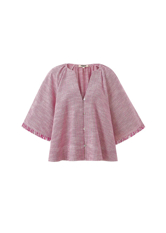 Frnch Alyssia Fuchsia Stripe Top