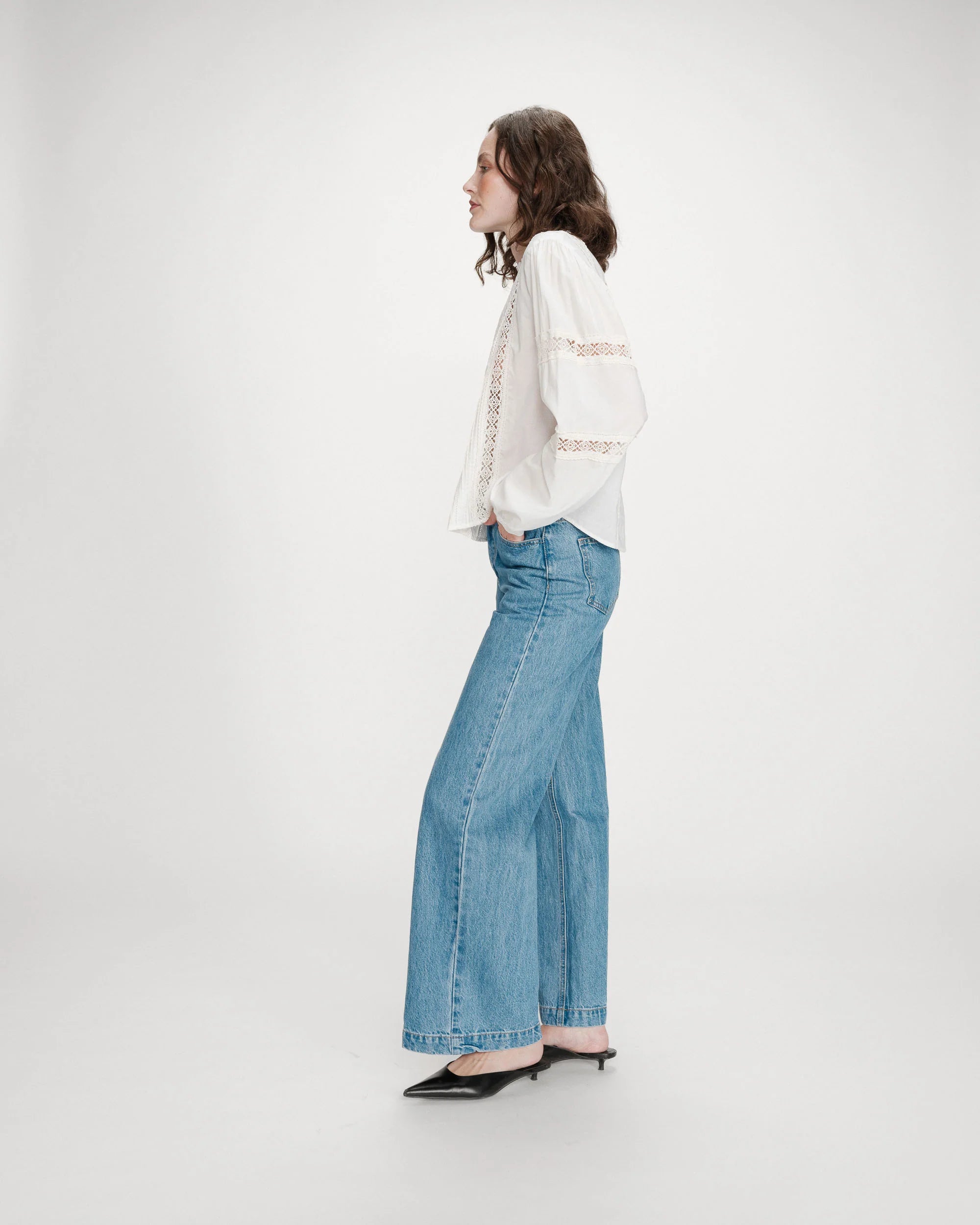 Grace & Mila Velma Ivoire Blouse