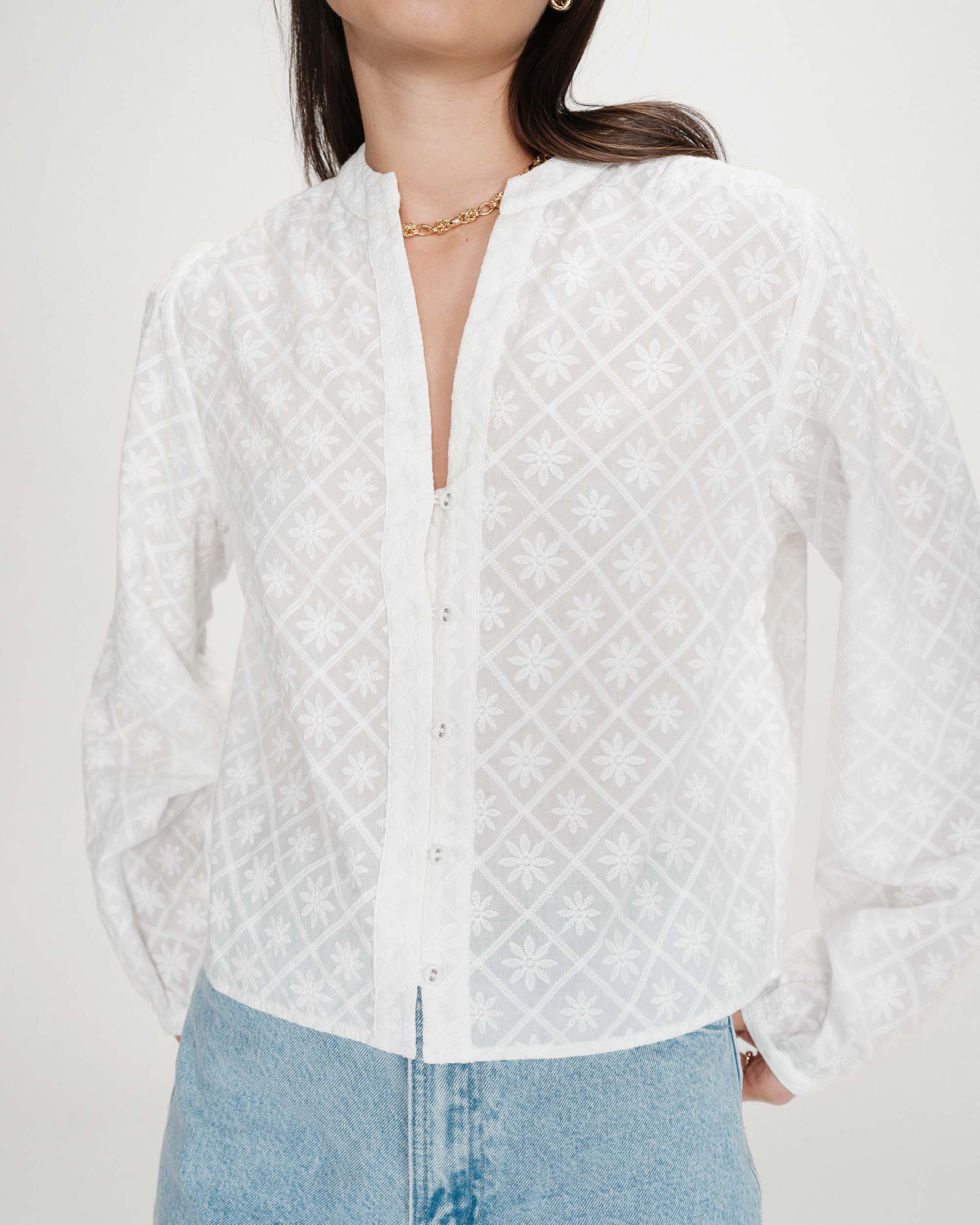 Grace & Mila Vandita Ivoire Blouse