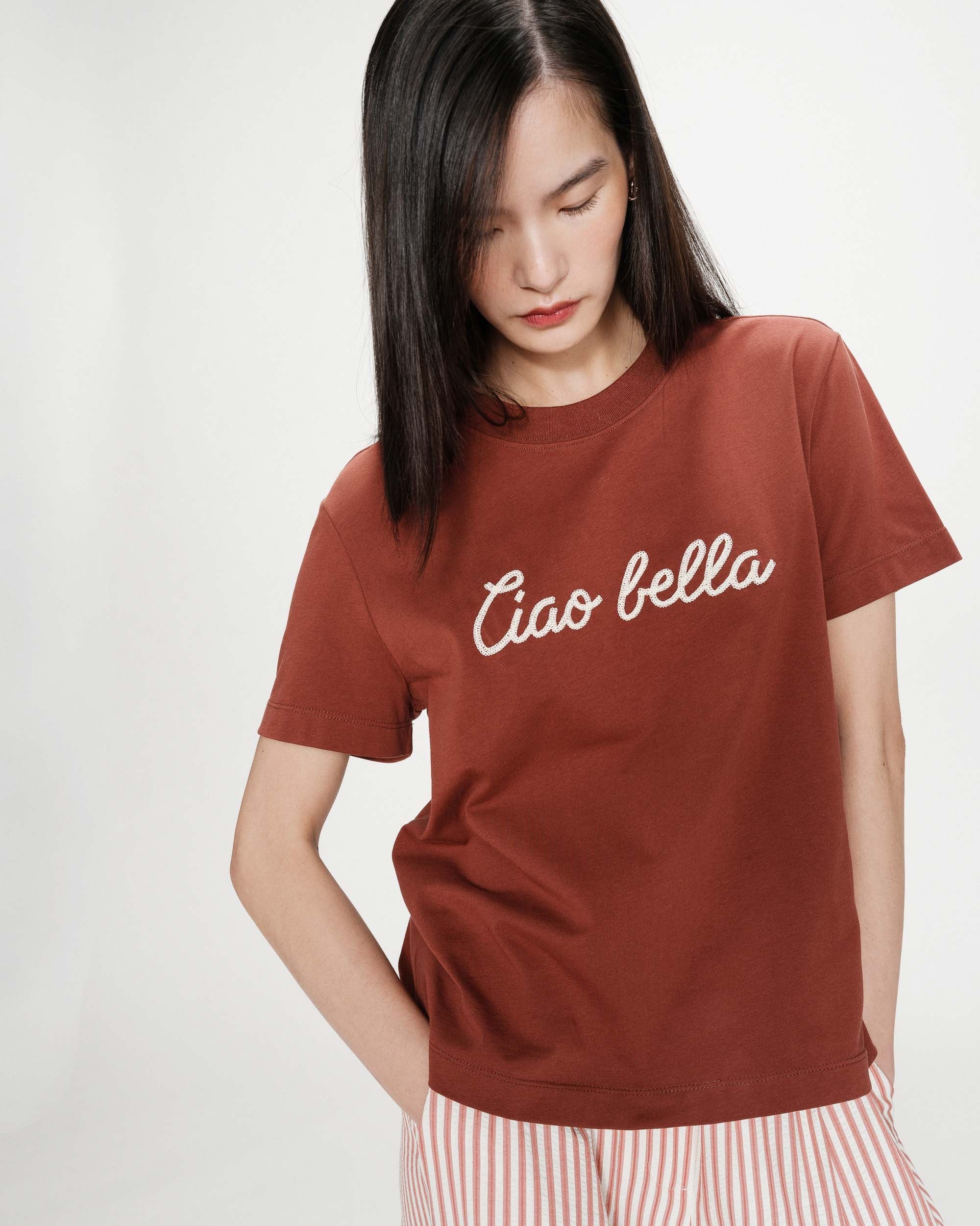 Grace & Mila Vanders Terracotta T-Shirt