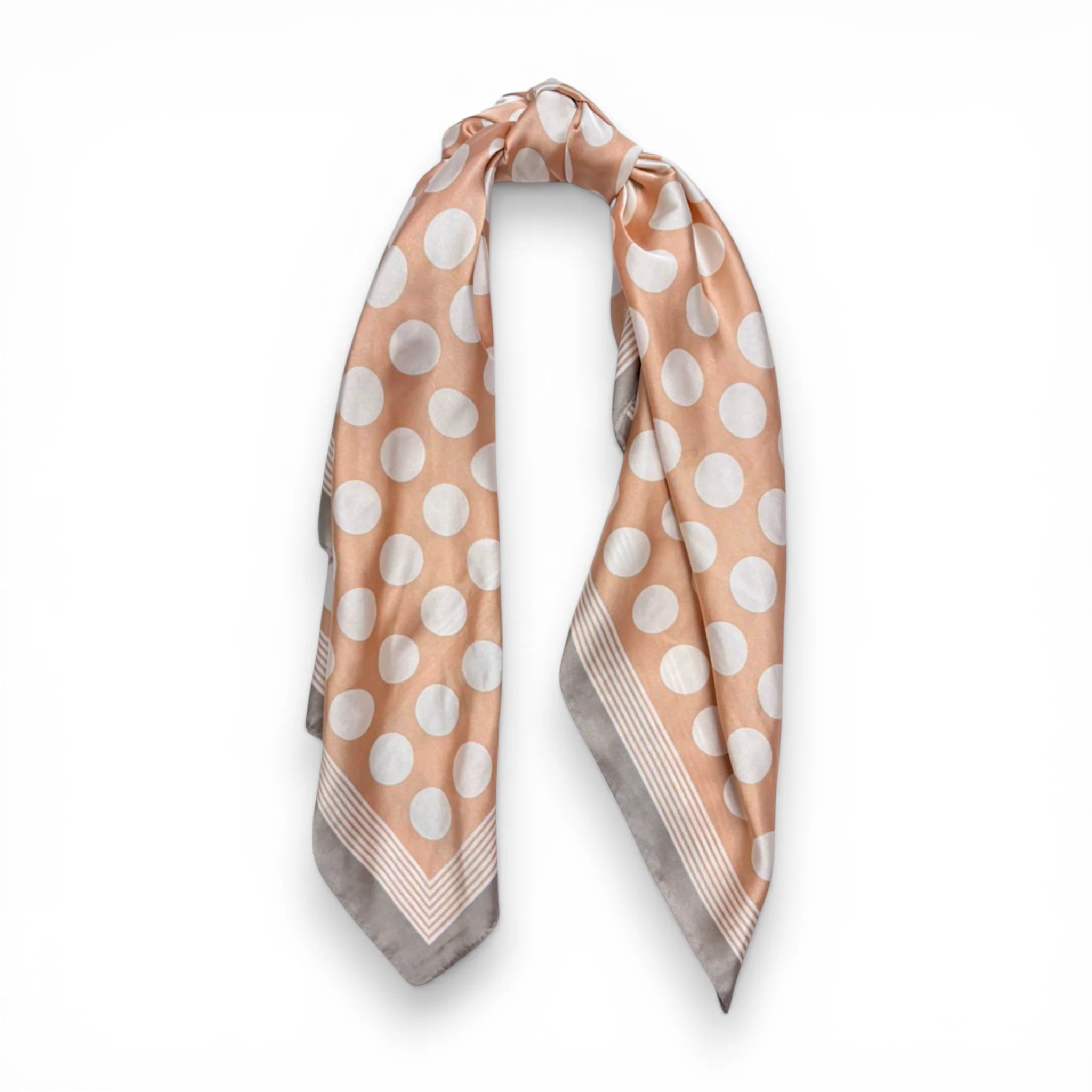 Precious Polka Dot Square Silk Touch Scarf