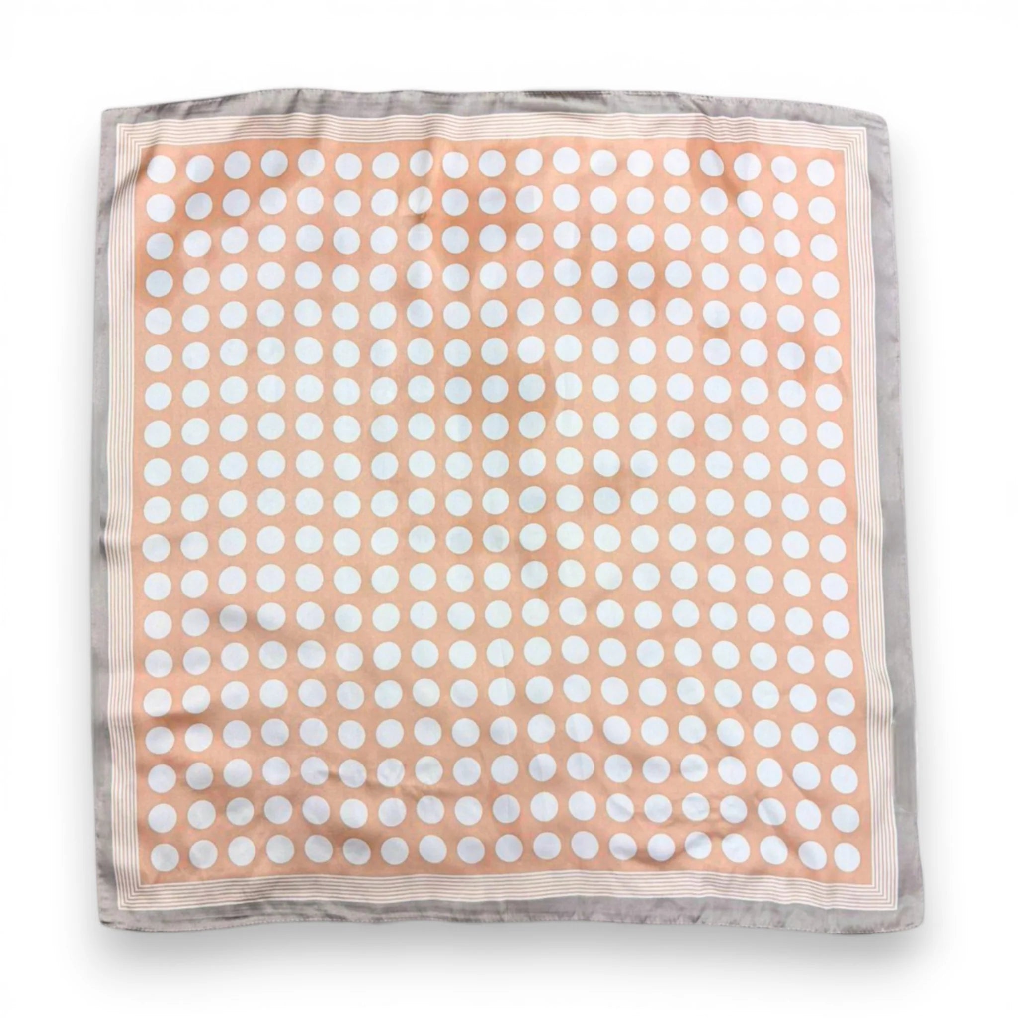 Precious Polka Dot Square Silk Touch Scarf