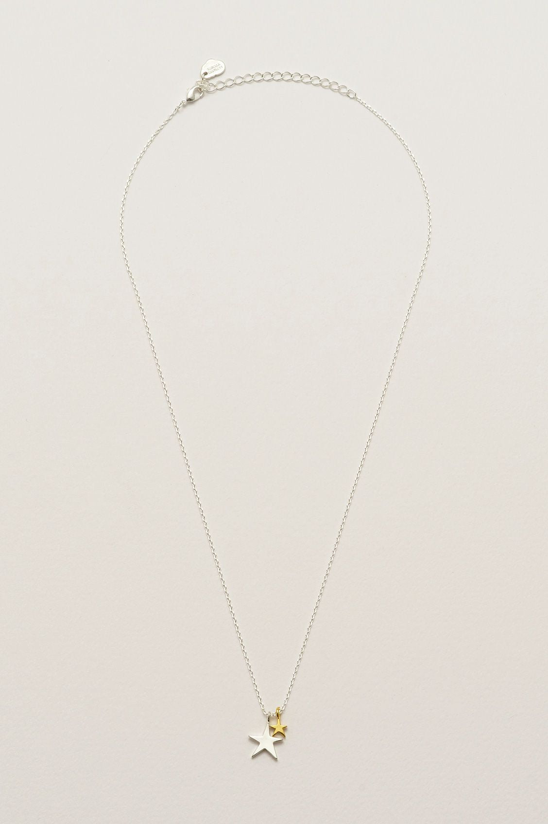 Estella Bartlett Two Tone Double Star Necklace