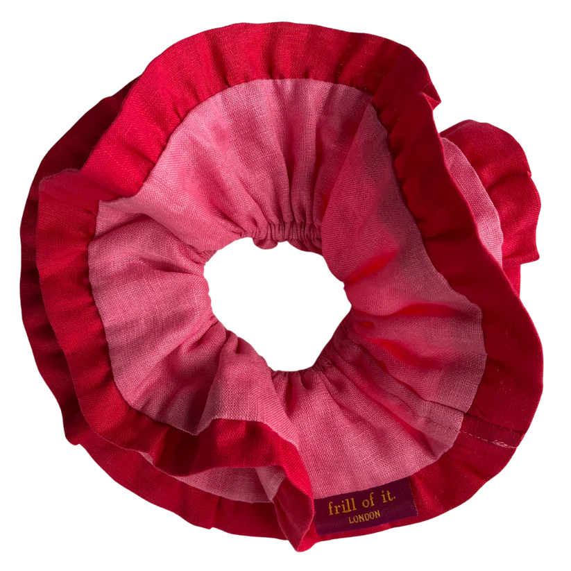 Frill Of It Giant Scrunchies Pink and Fuscia