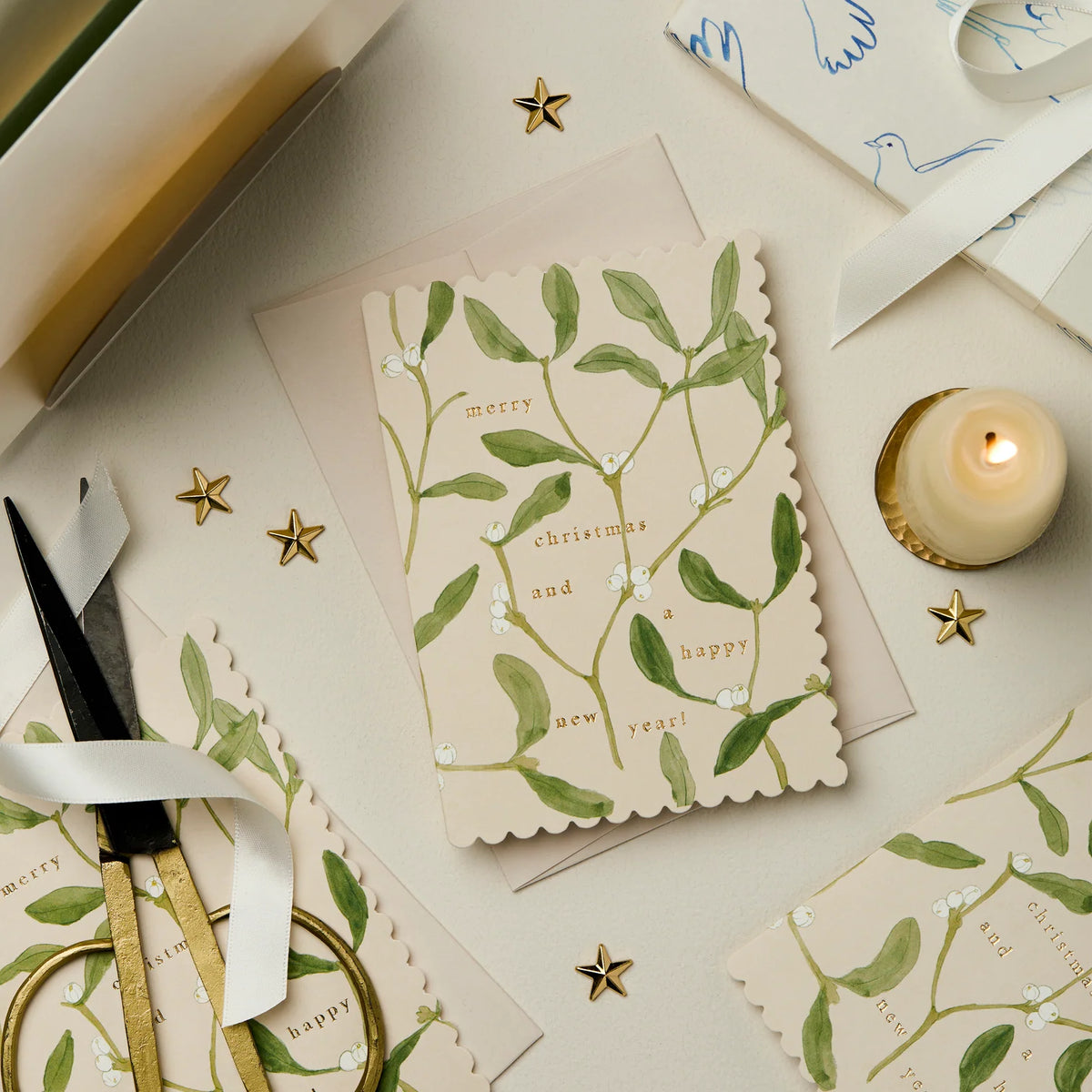 Wanderlust Mistletoe 'Merry Christmas'