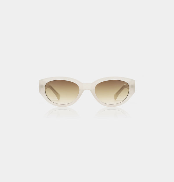 A.Kjaerbede Winnie Cream Bone Tortoise Sunglasses