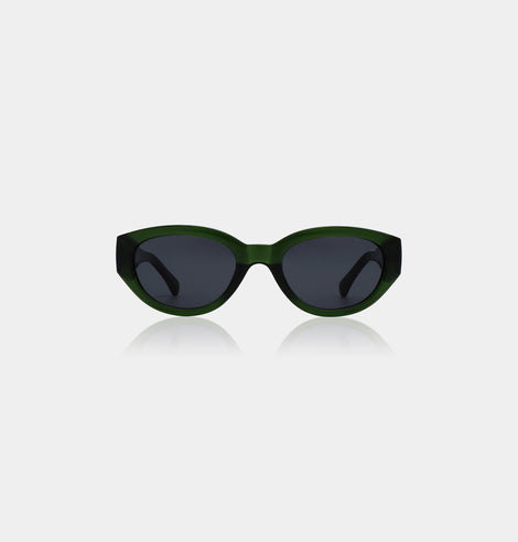 A.Kjaerbede Winnie Dark Green Transparent Sunglasses