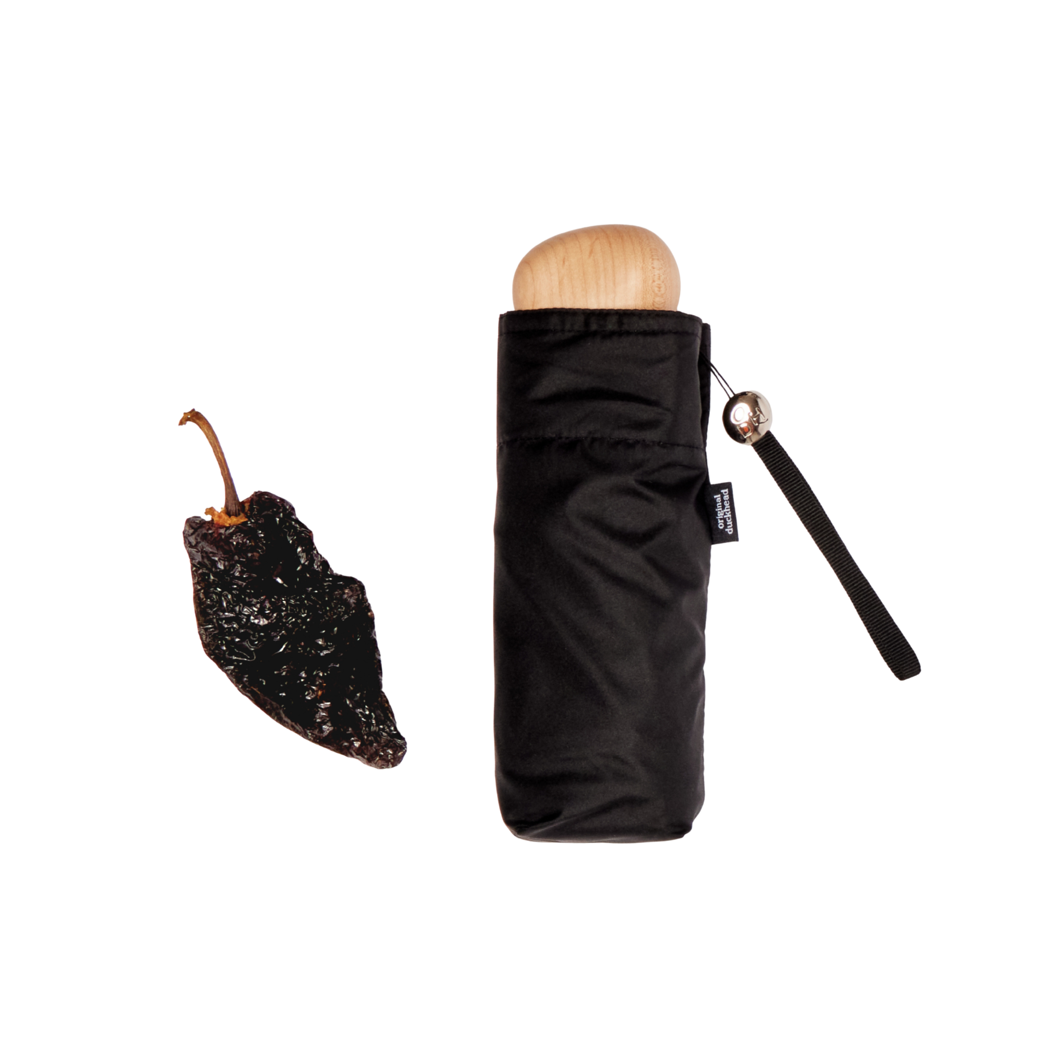 Original Duckhead Black Mini Pocket Umbrella