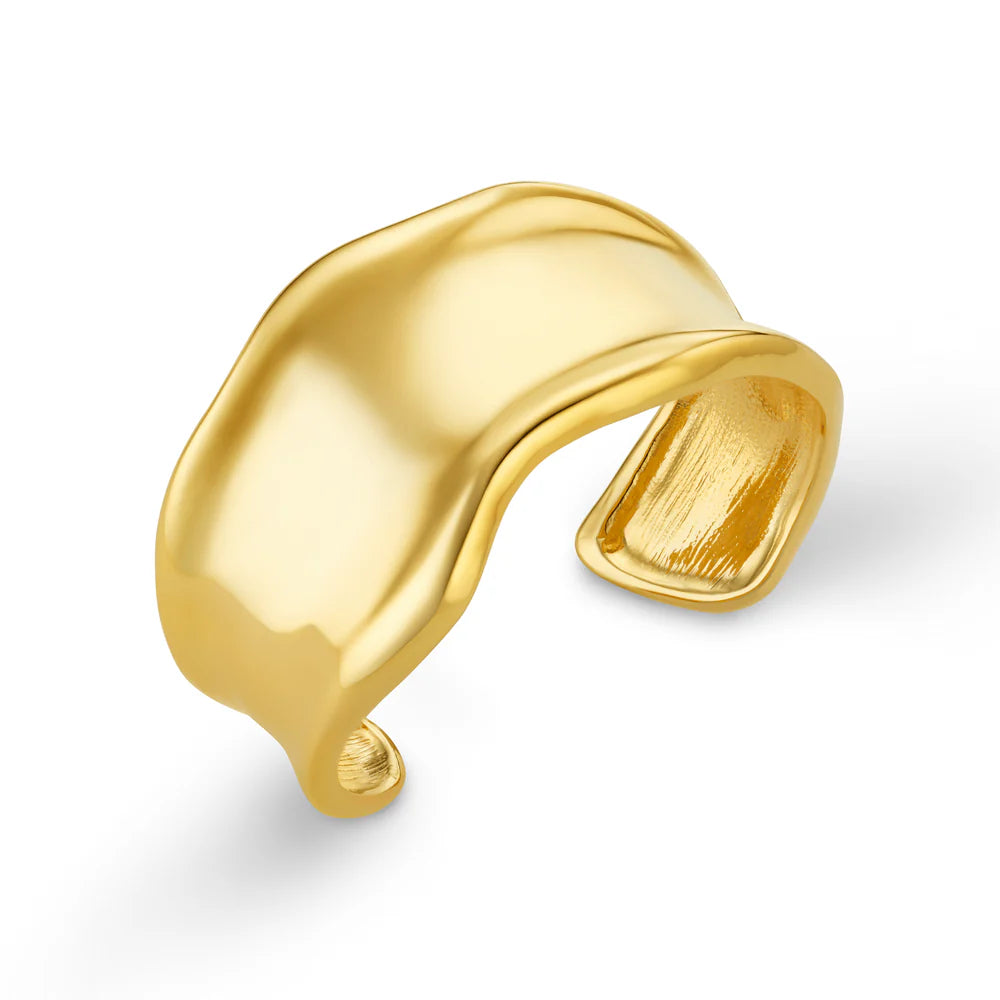 Orelia Gold Statement Organic Molten Metal Cuff