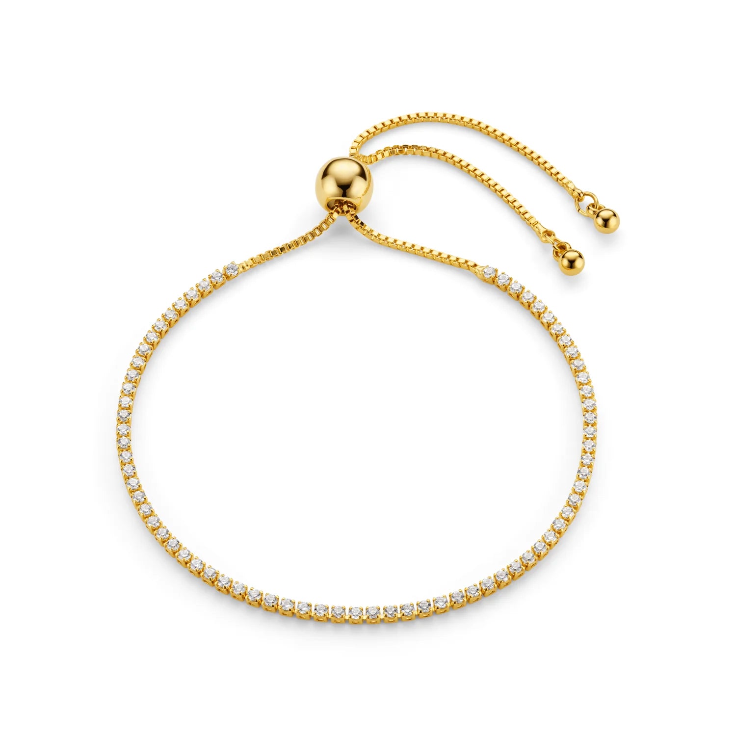 Orelia Fine Crystal Tennis Slider Bracelet