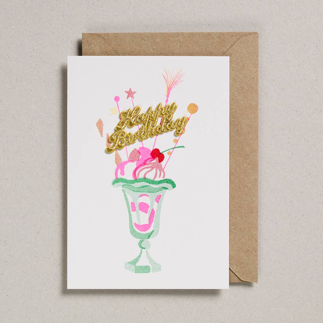 Petra Boase Knickerbocker Glory Birthday Card
