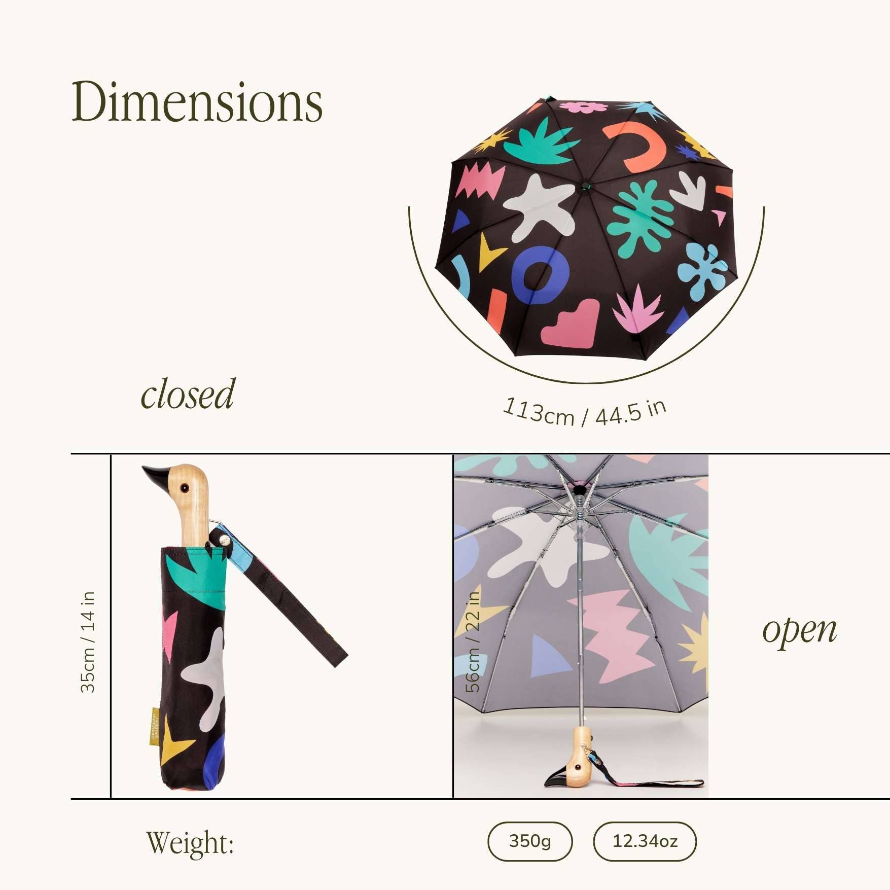 Palma Print Duckhead Umbrella