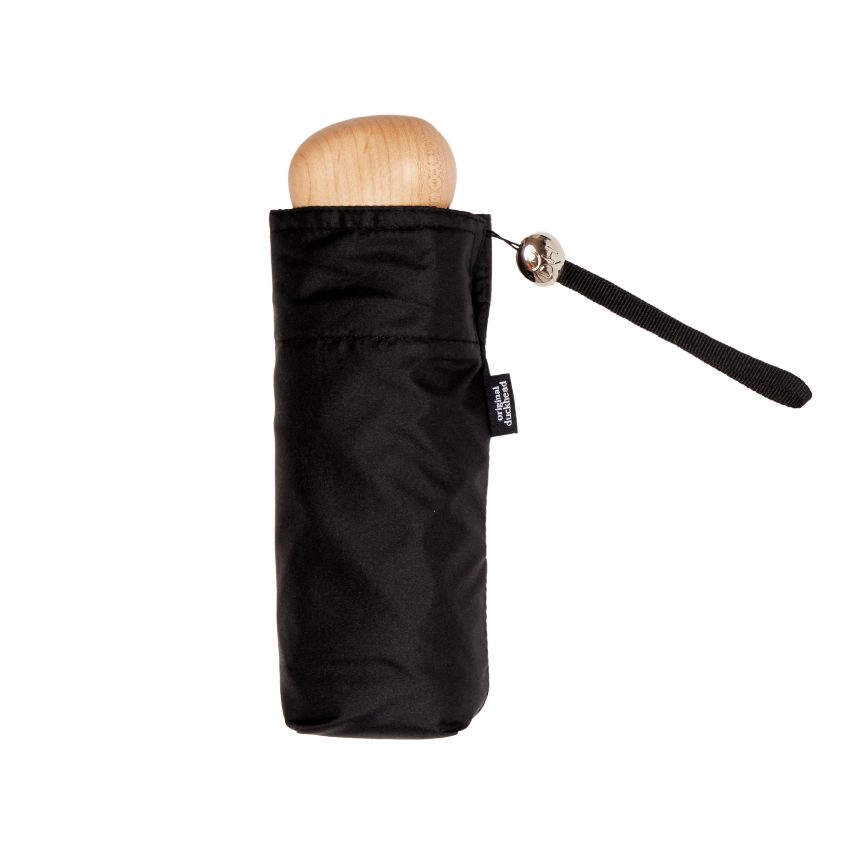 Original Duckhead Black Mini Pocket Umbrella