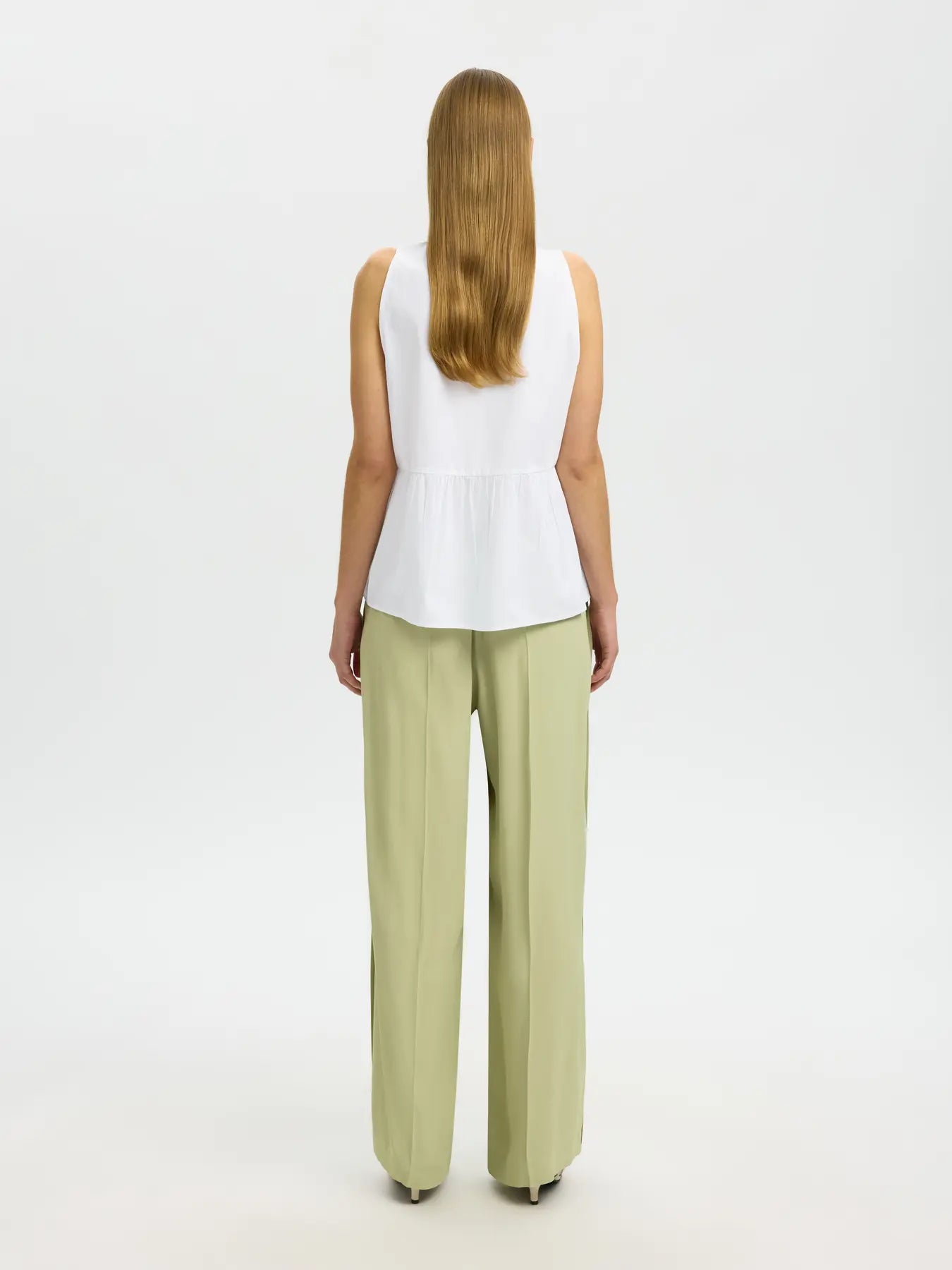 Selected Blair V-Neck Peplum Top