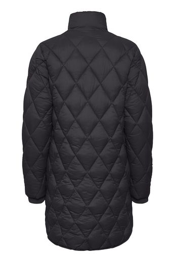 Part Two Olilas Quilted Long Black Coat