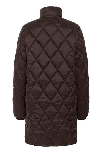 Part Two Olilas Quilted Long Brown Coat