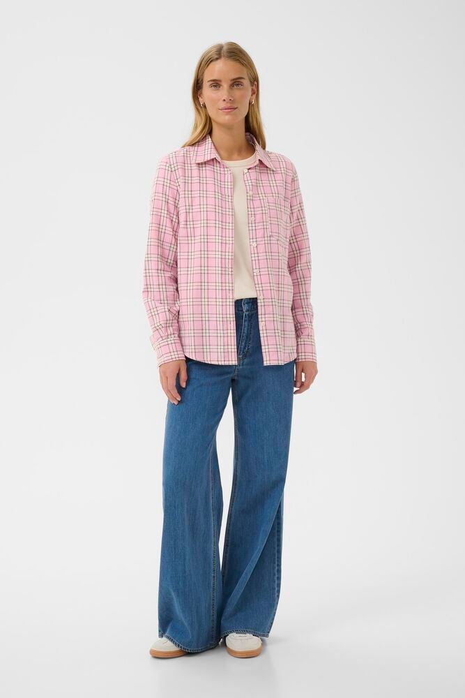 Part Two Yana Pink Check Shirt