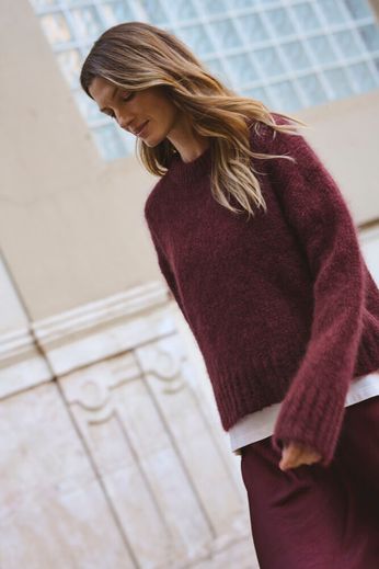 Part Two Sille Tawny Port Knit Jumper