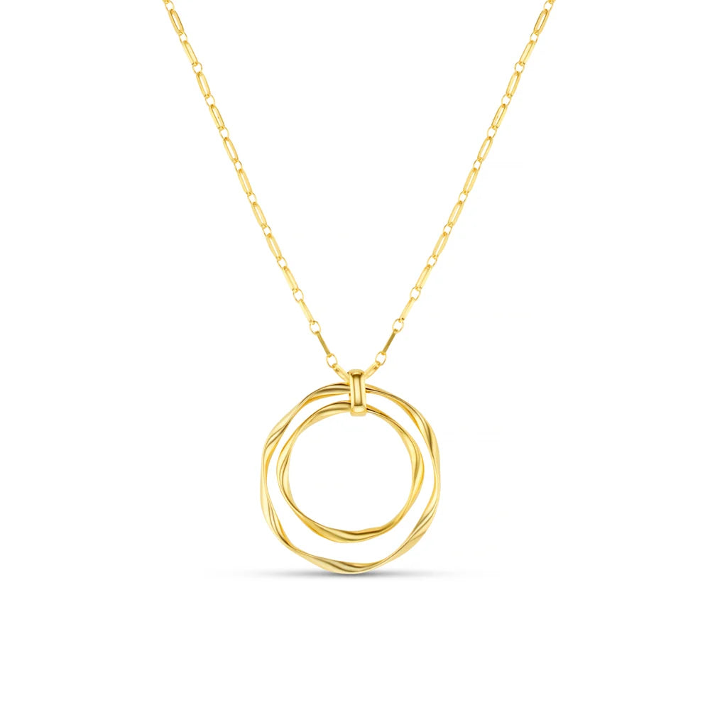 Orelia Ribbon Interlocking Necklace