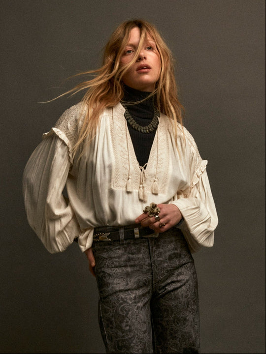 Maison Hotel Vega Soft Ecru Blouse