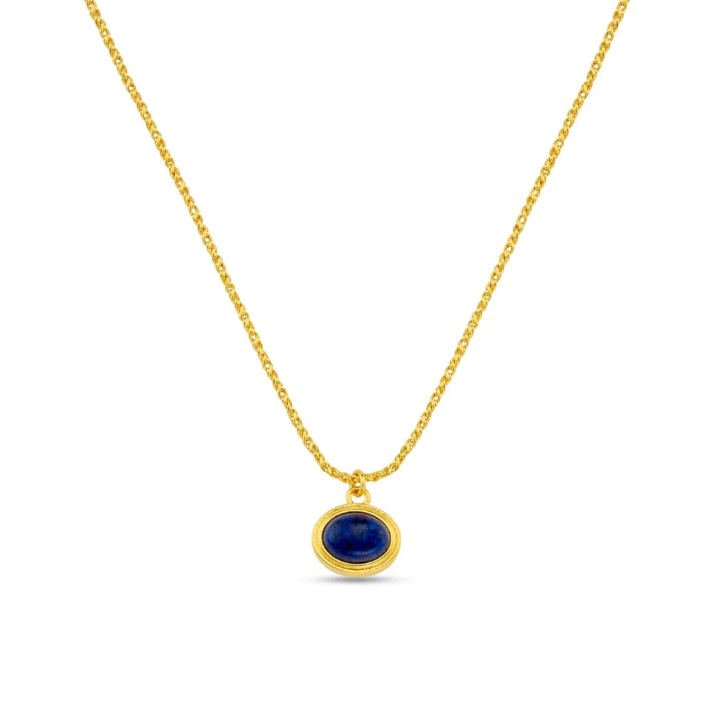 Orelia Lapis Charm Necklace