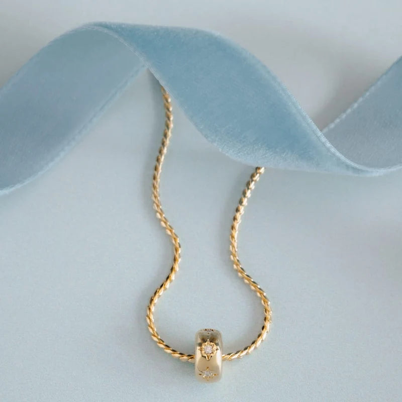 Orelia Crystal Starburst Rondel Necklace