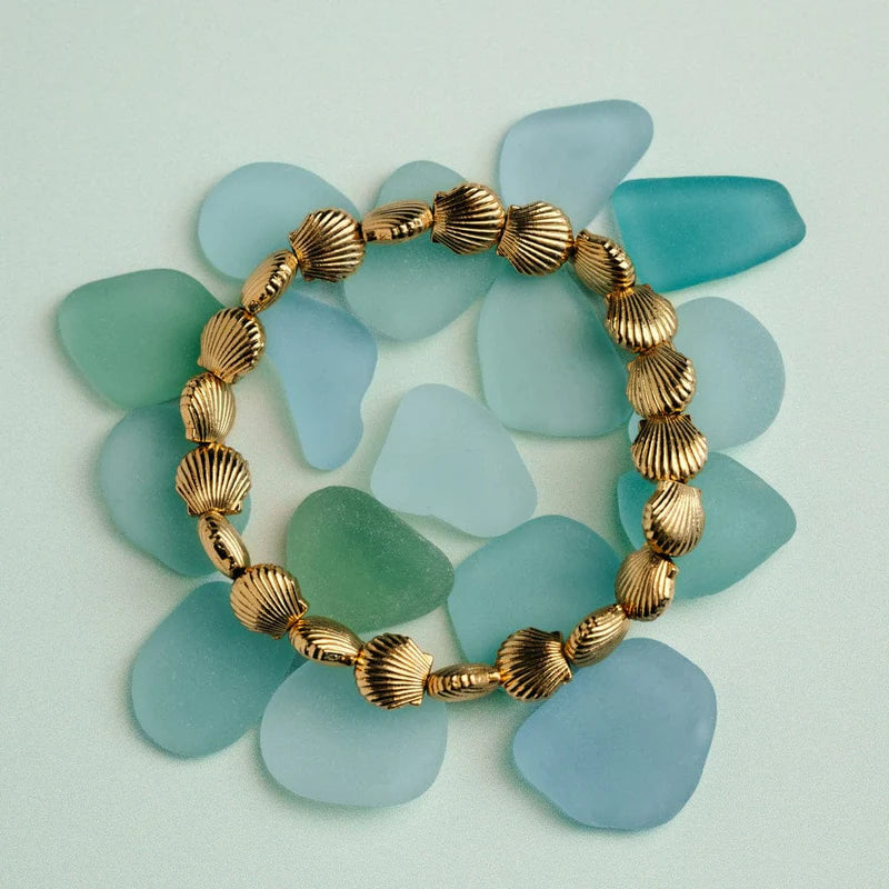 Orelia Shell Stretch Bracelet