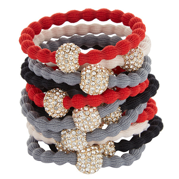 By Eloise Snowball Black Hair Band
