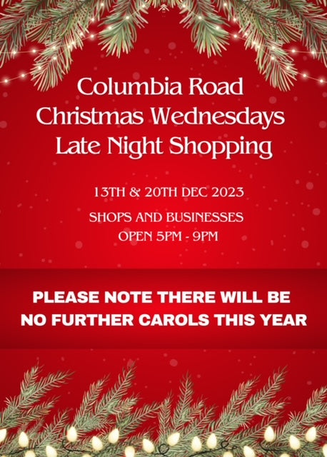Columbia Road Christmas Wednesdays