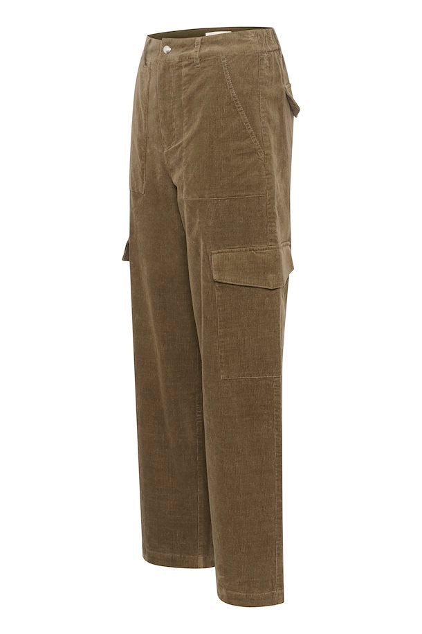 Part Two Cyrielle Green Cord Trousers