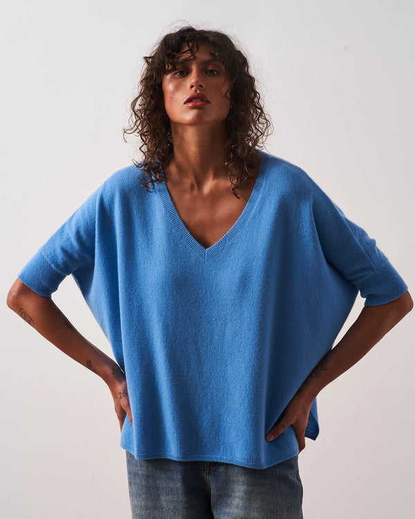 Absolut Cashmere Kate Pacific Blue Sweater