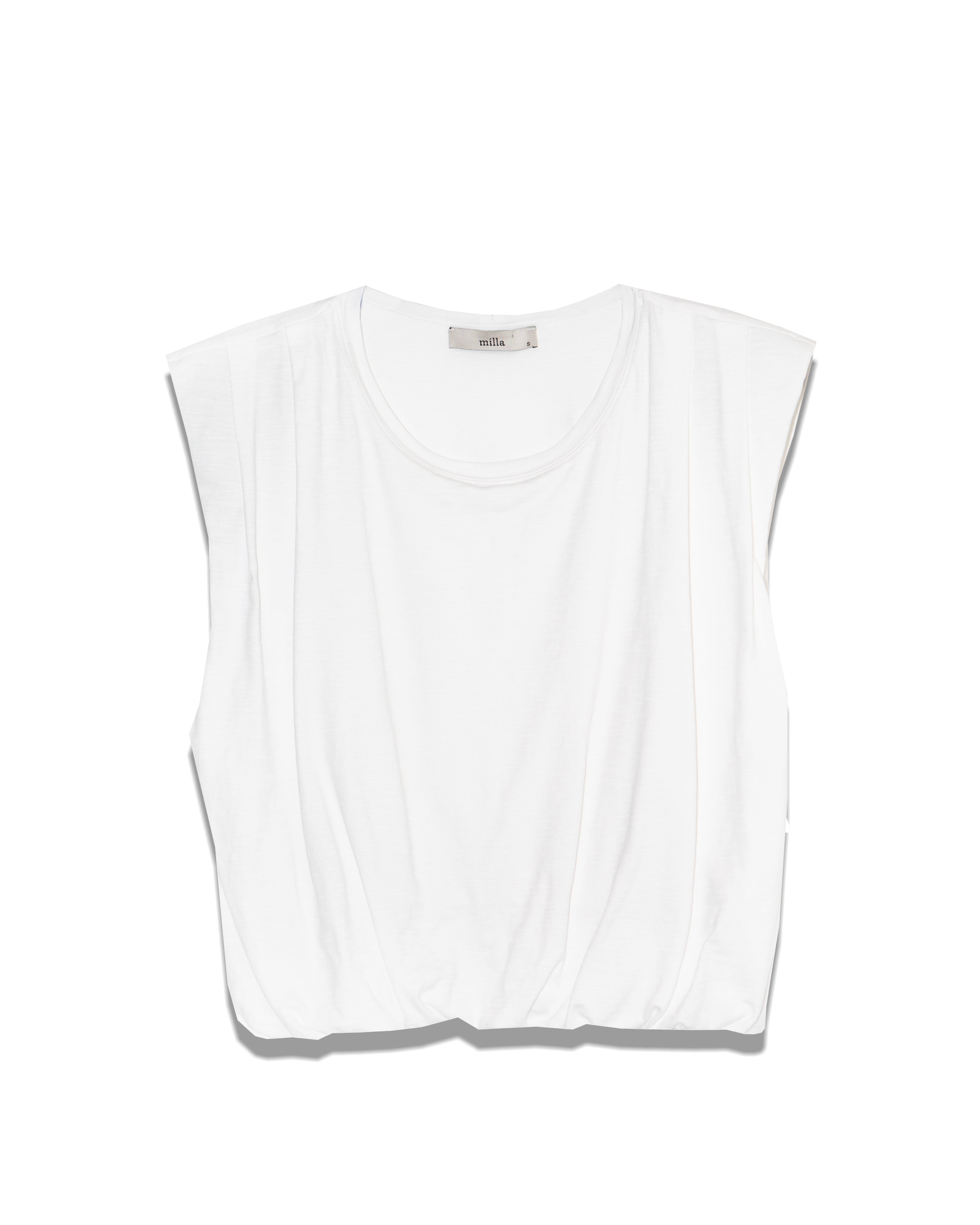 Milla White Padded Top
