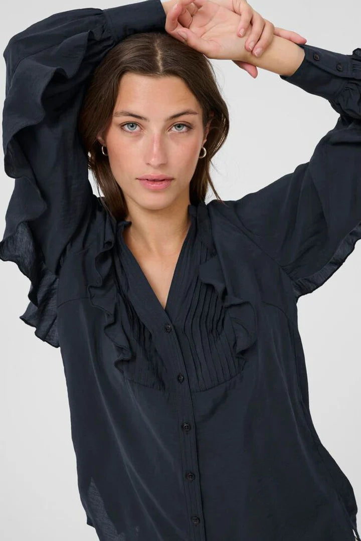 Part Two Stefani Navy Blouse