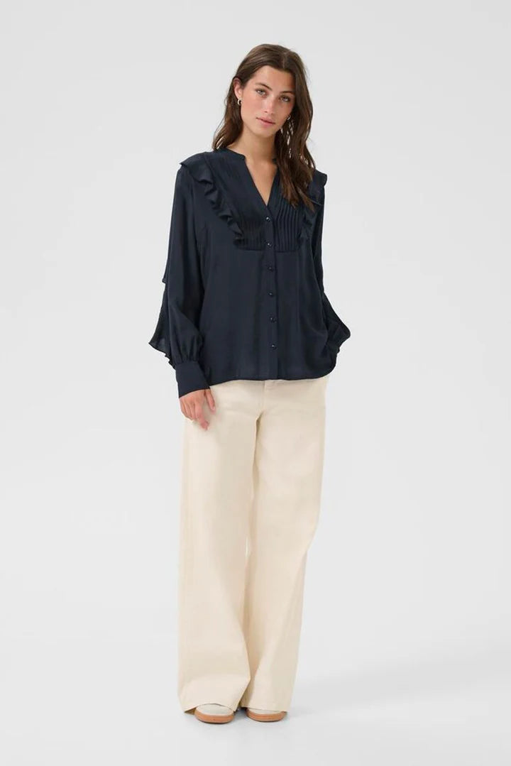 Part Two Stefani Navy Blouse