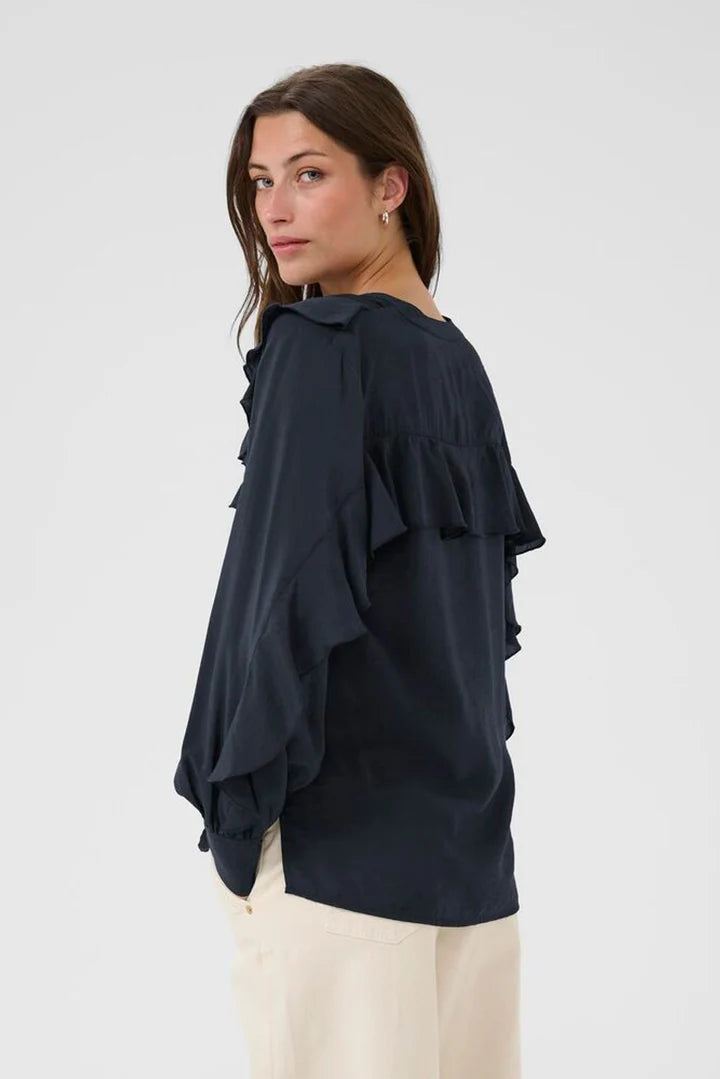 Part Two Stefani Navy Blouse