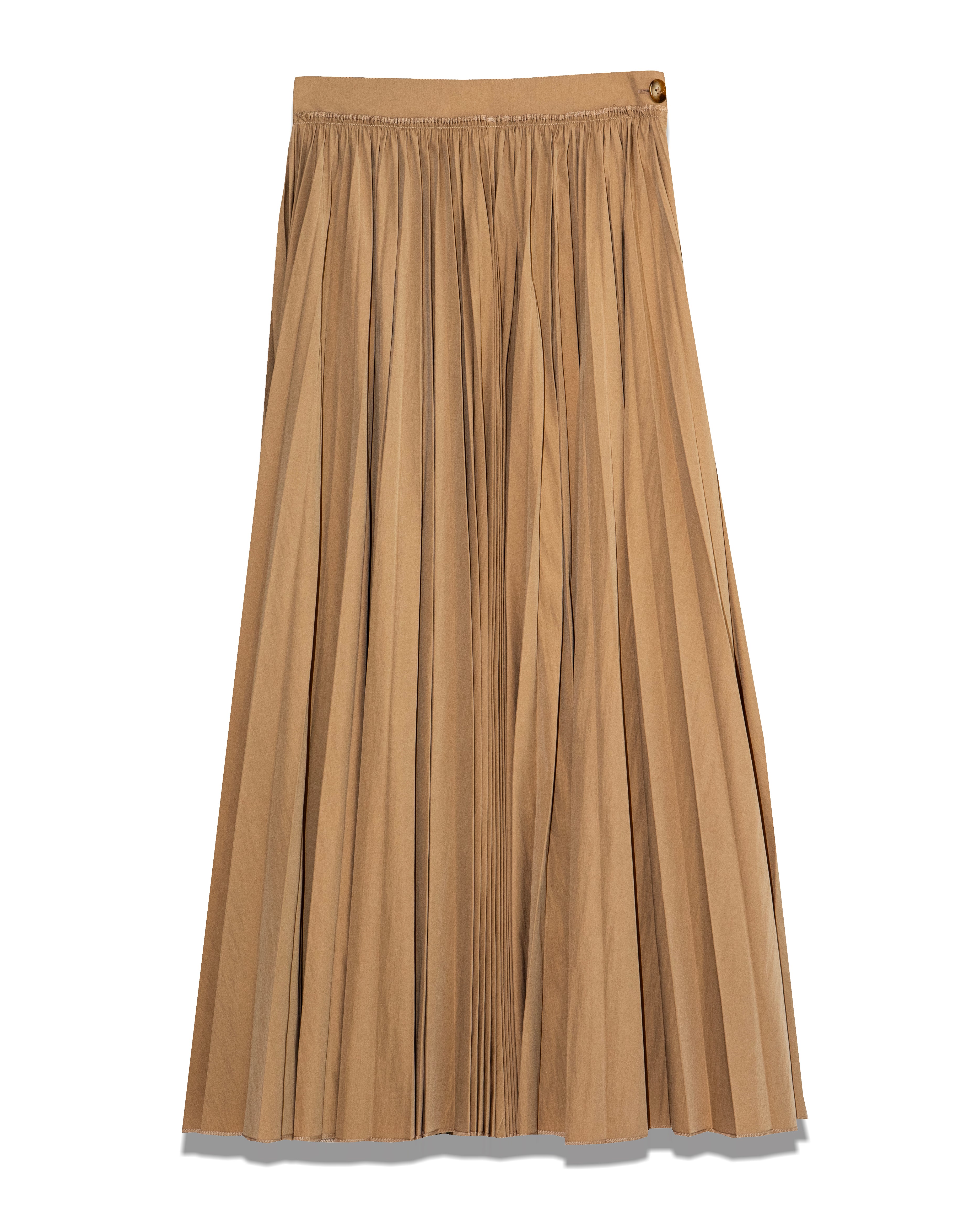 Milla Gathered Crinkle Poplin Skirt