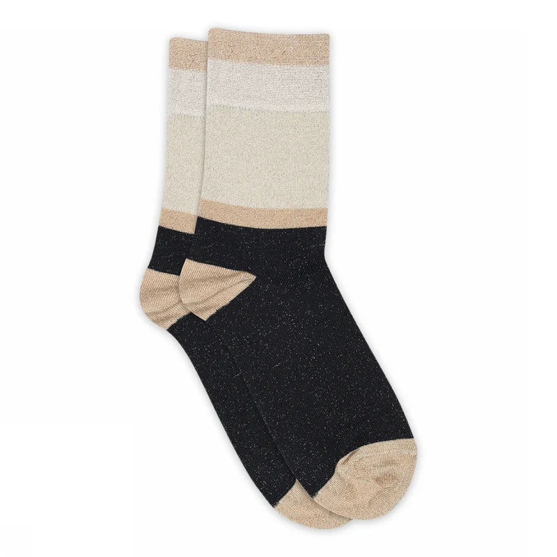 MP Denmark Elisabeth Navy Glitter Socks