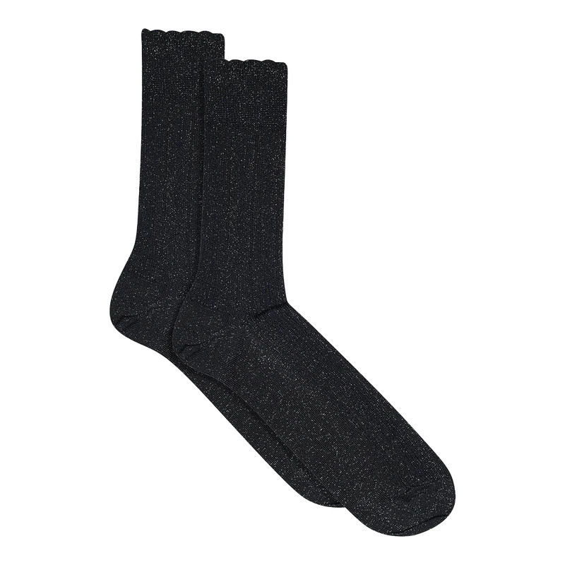 MP Denmark Julia Navy Glitter Socks