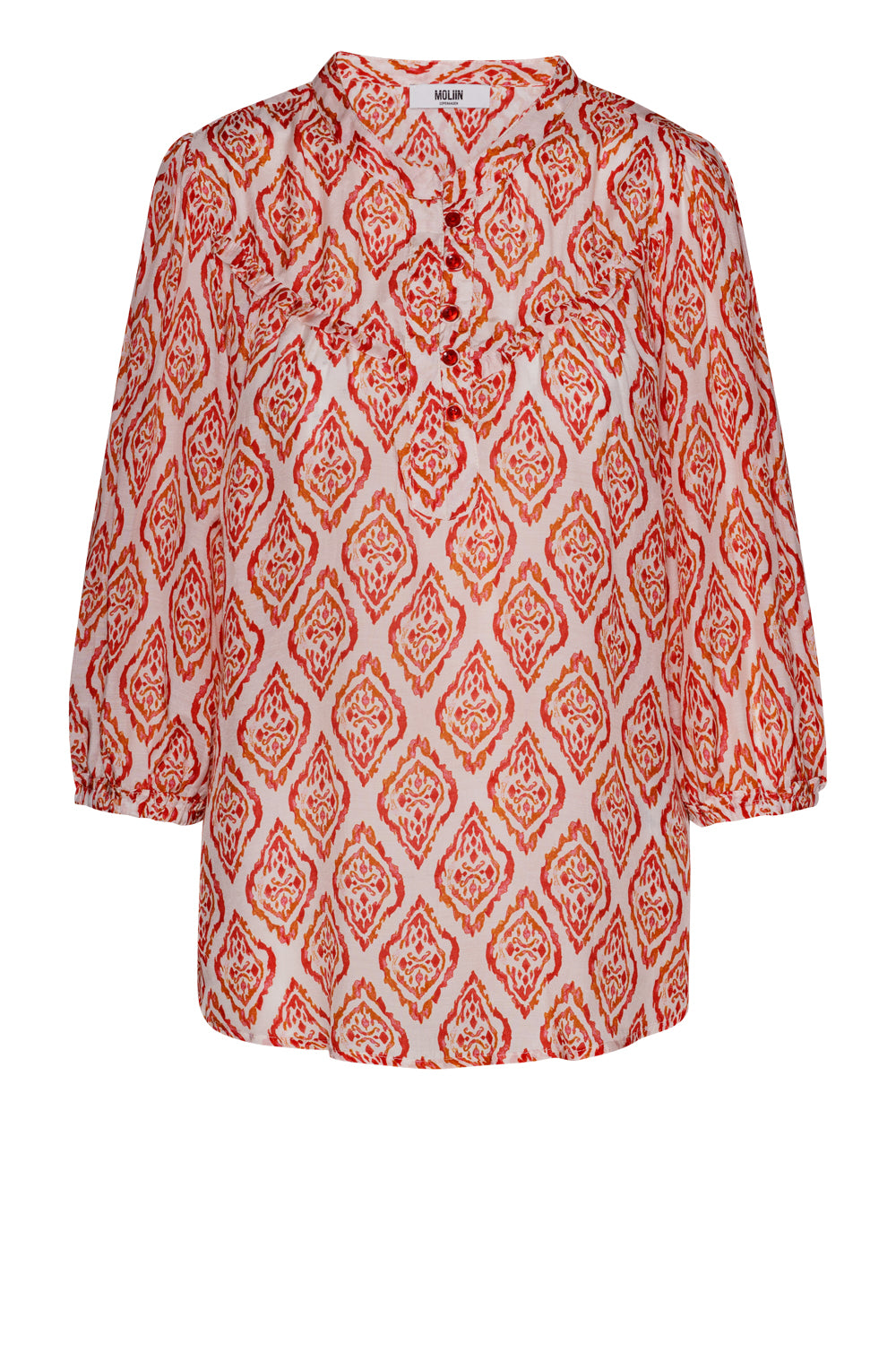 Moliin Hillary Geometric Orange Blouse