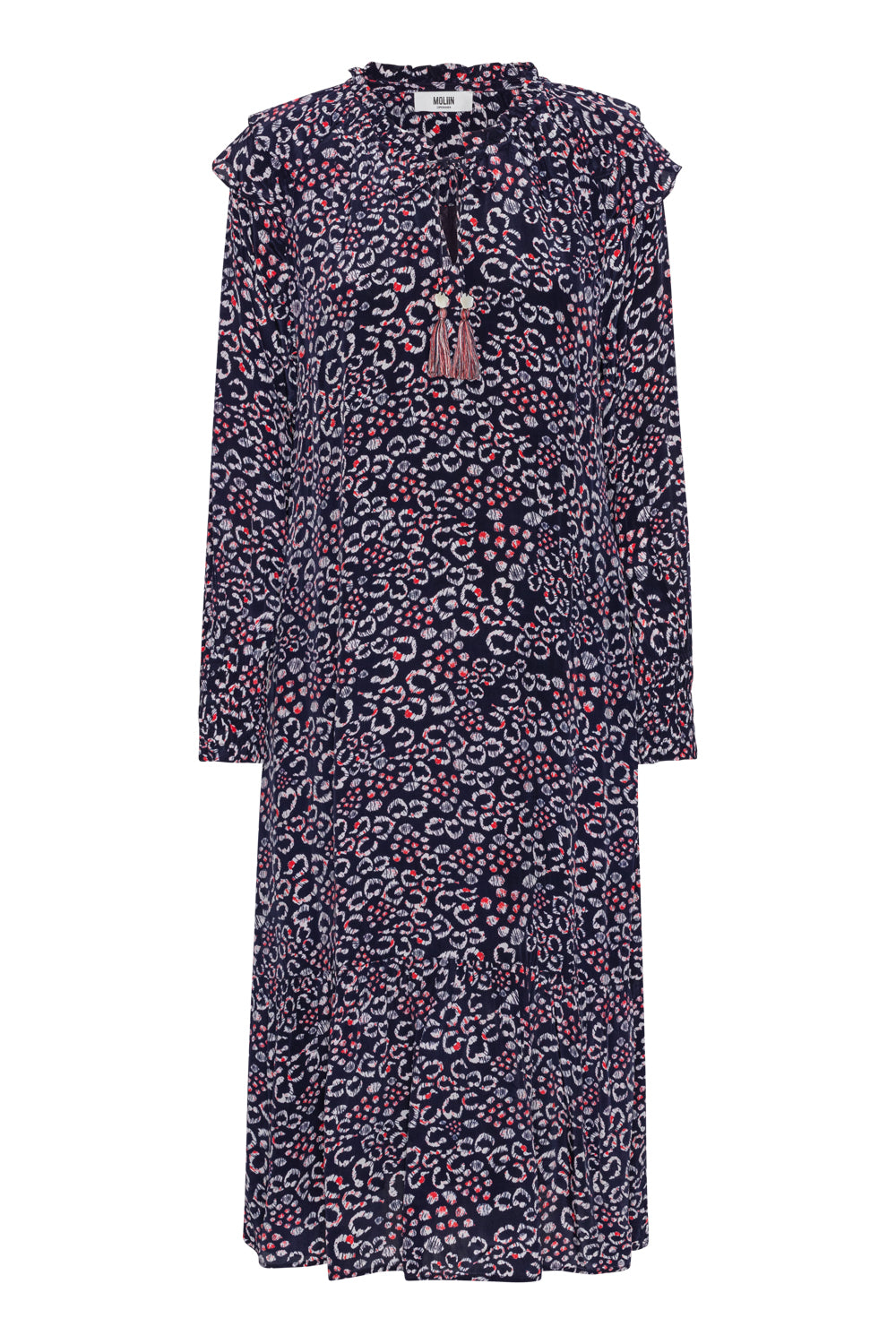 Moliin Scarlet Navy Print Dress