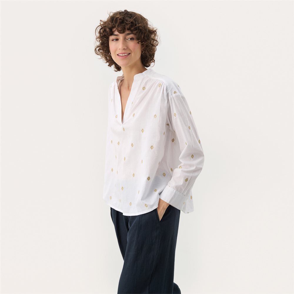 Part Two Bright White Natale Blouse