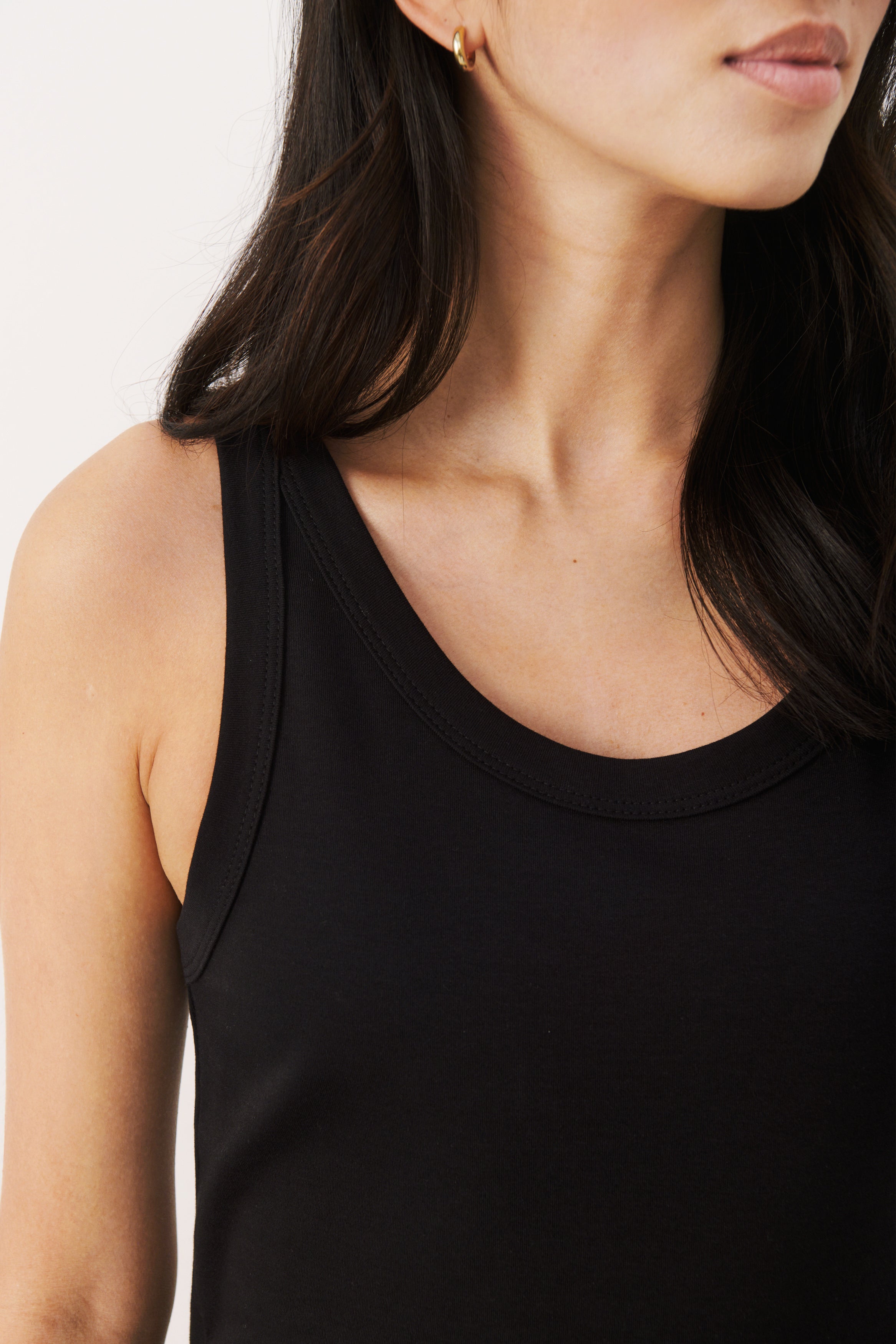 Part Two Arvida Black Vest Top