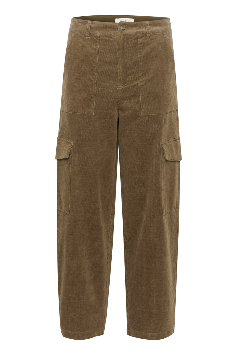 Part Two Cyrielle Green Cord Trousers