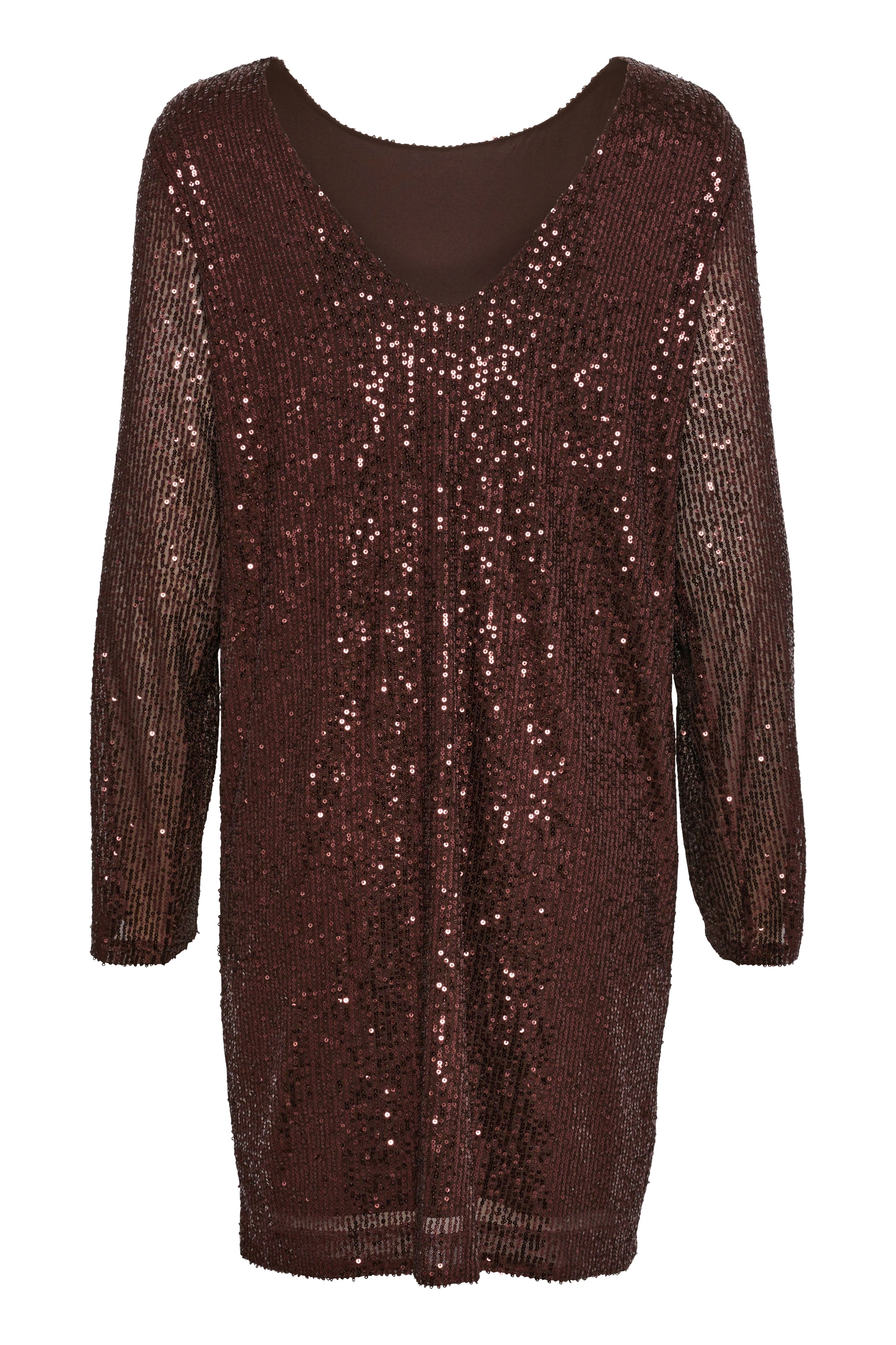 Part Two Darleen Chocolate Sequin Dress