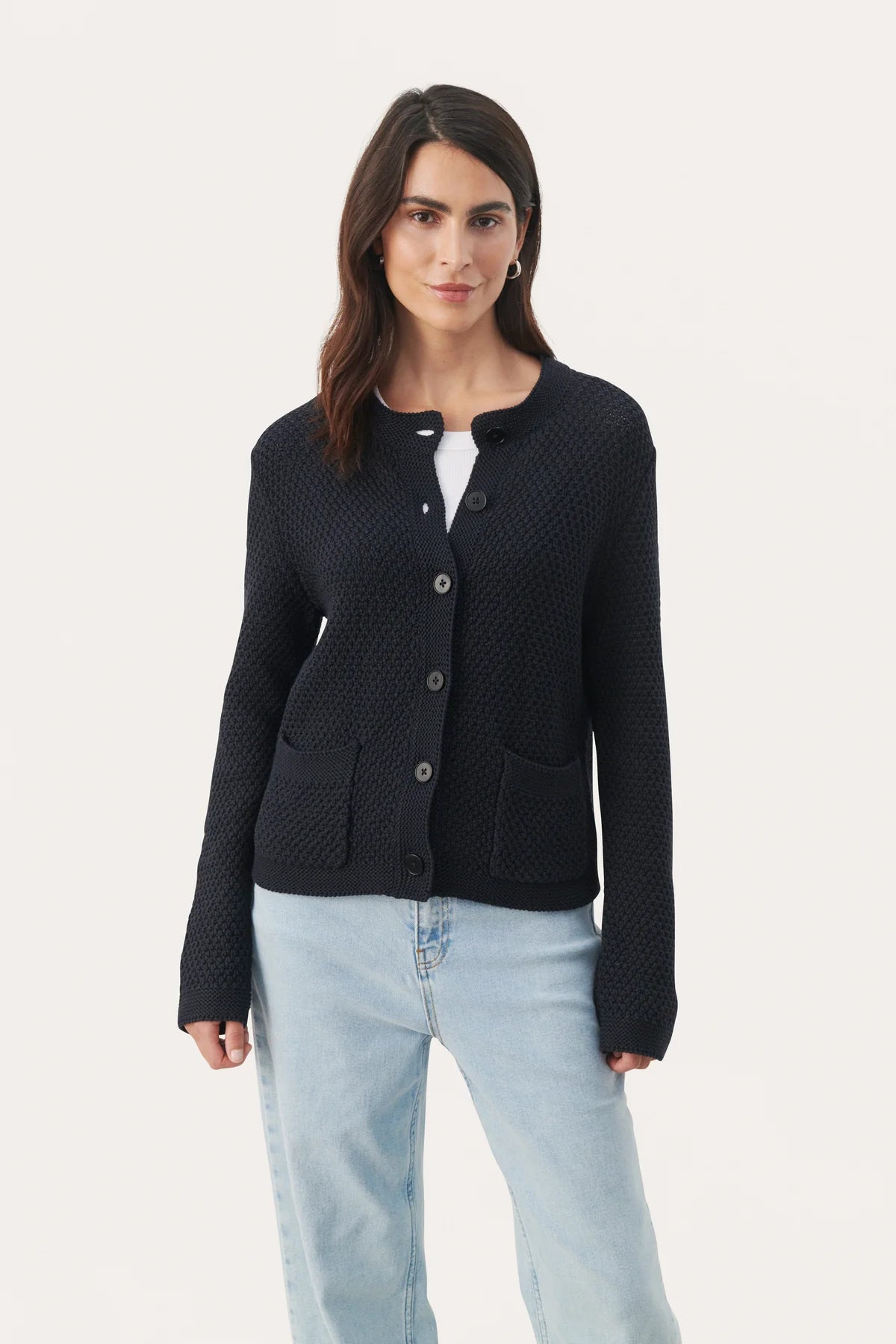 Part Two Elmie Navy Cardigan