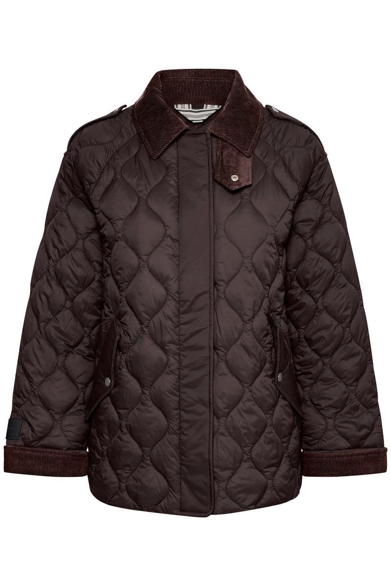 Part Two Laurana Quilted Chocolate Coat