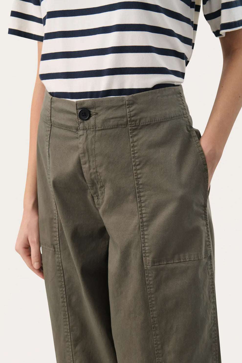 Part Two Netta Khaki Trousers