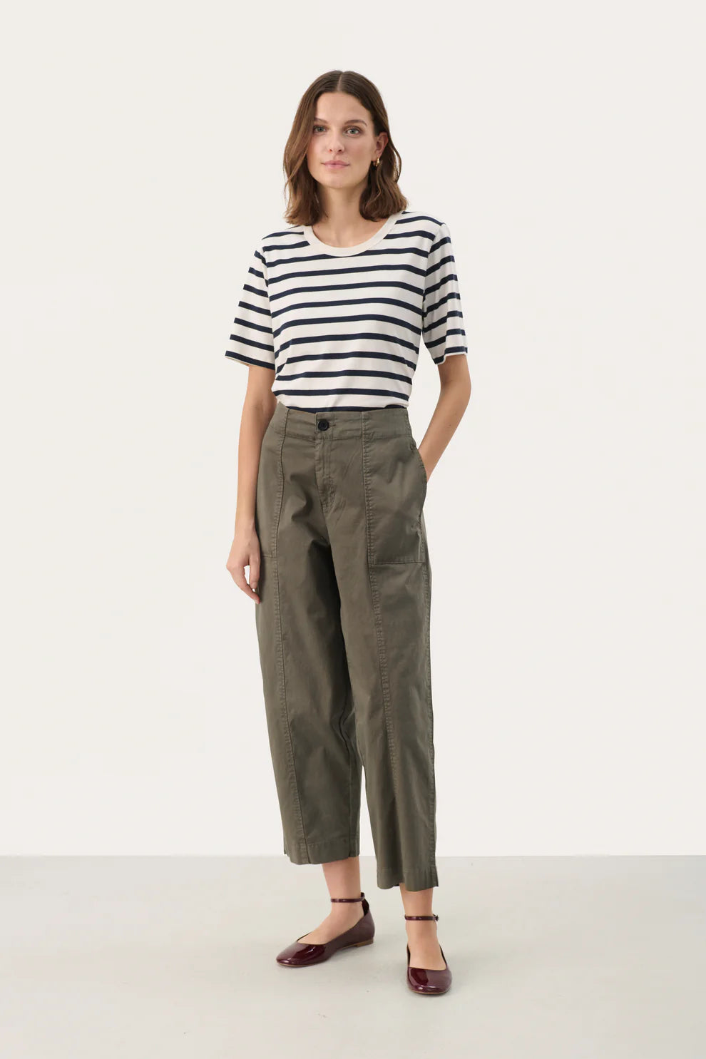 Part Two Netta Khaki Trousers