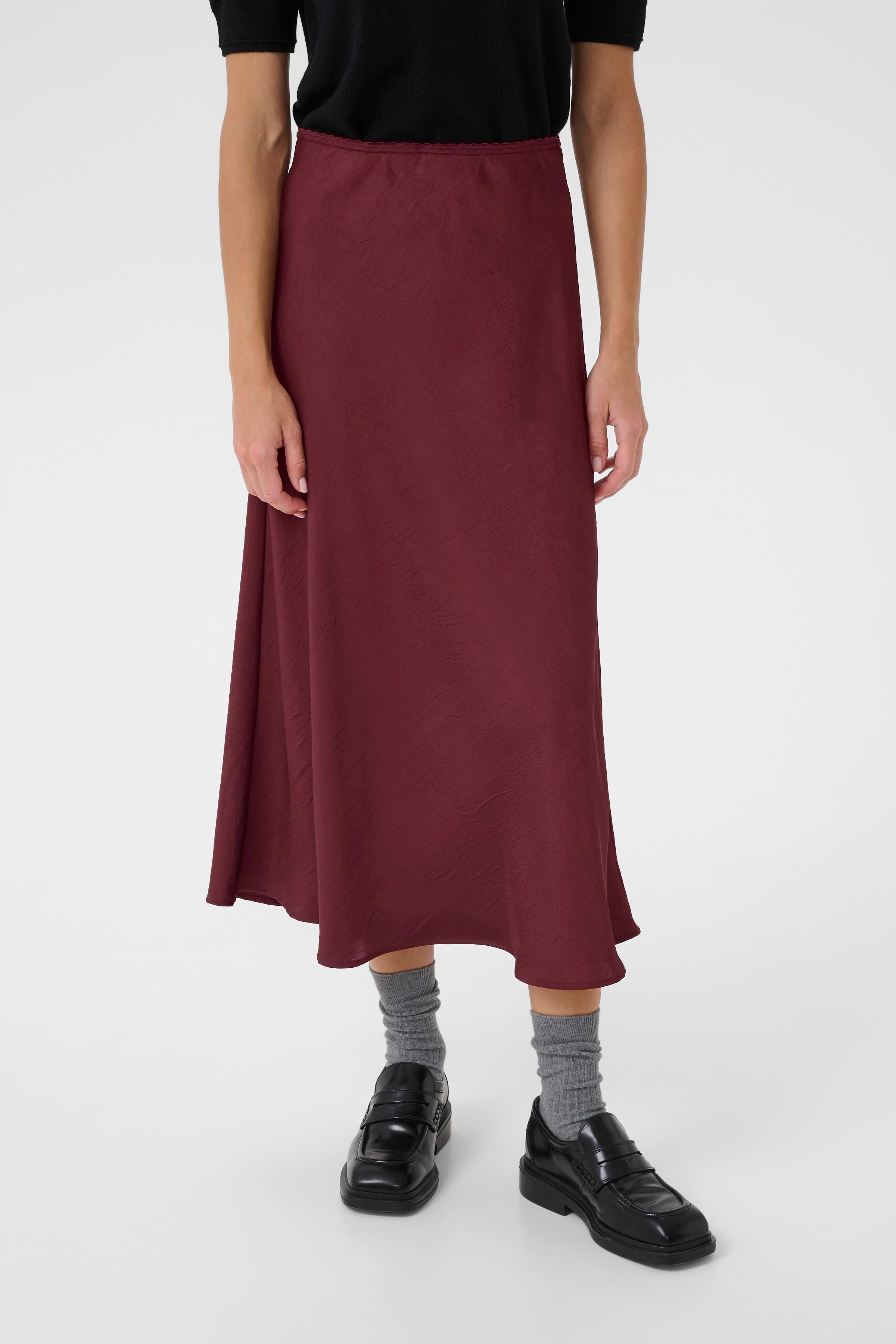 Part Two Laurina Tawny Port Bias Skirt