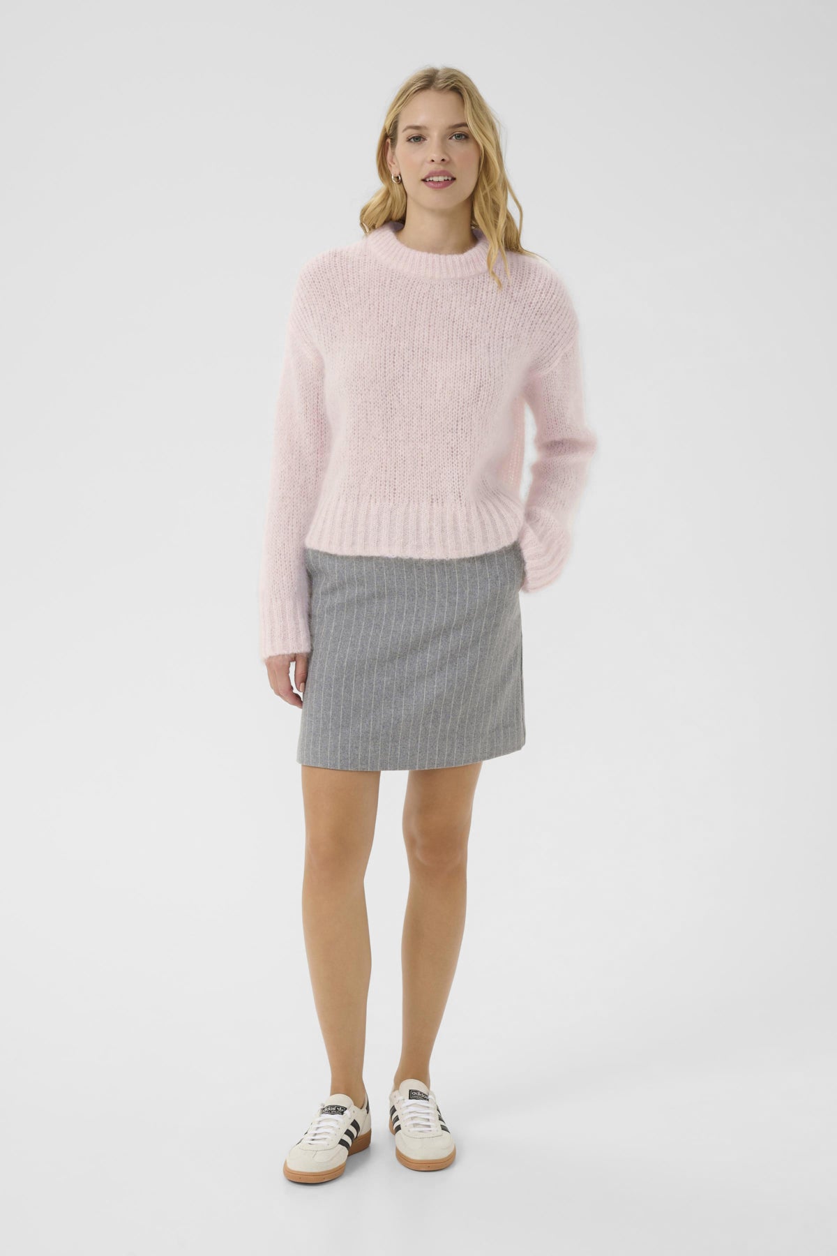 Part Two Sille Mauve Chalk Knit Jumper